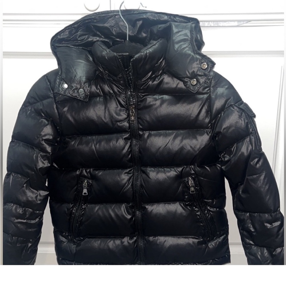 Moncler size 4 Black Puffer Jacket